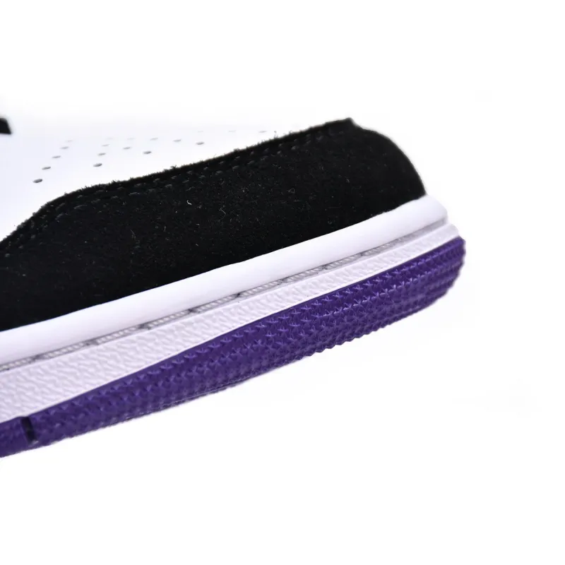Air Jordan 1 Mid SE Black White Purple