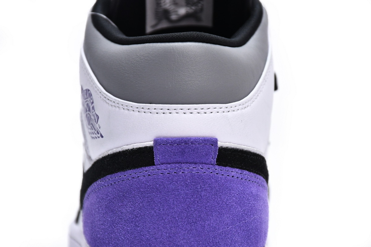 Air Jordan 1 Mid SE Black White Purple