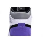 Air Jordan 1 Mid SE Black White Purple