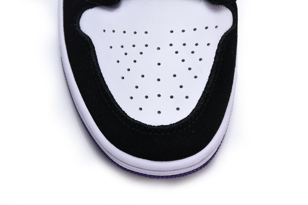 Air Jordan 1 Mid SE Black White Purple