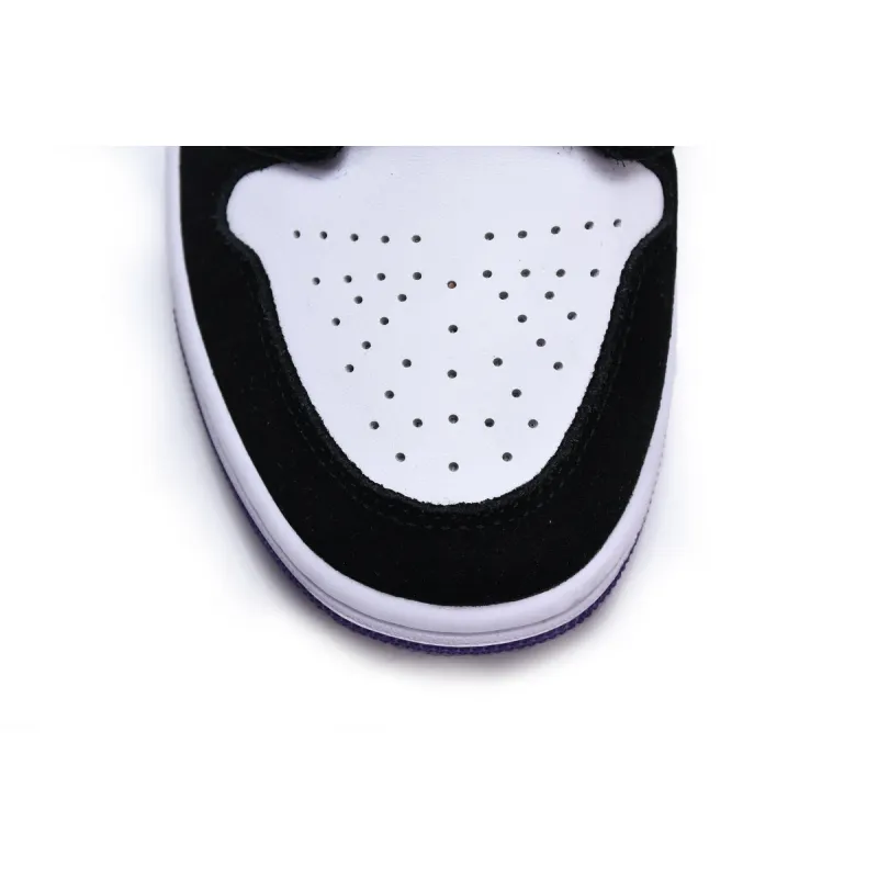 Air Jordan 1 Mid SE Black White Purple