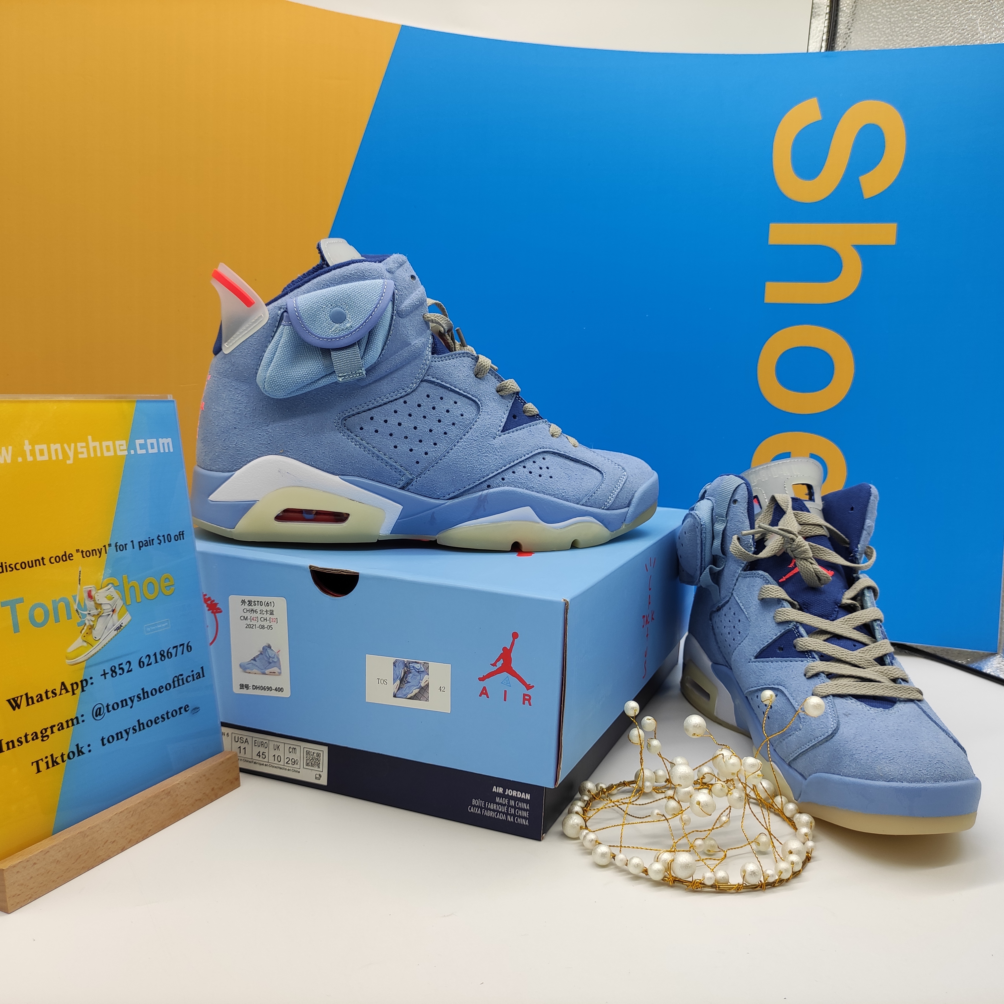 Air Jordan 6 North Carolina Blue   DH0690-400