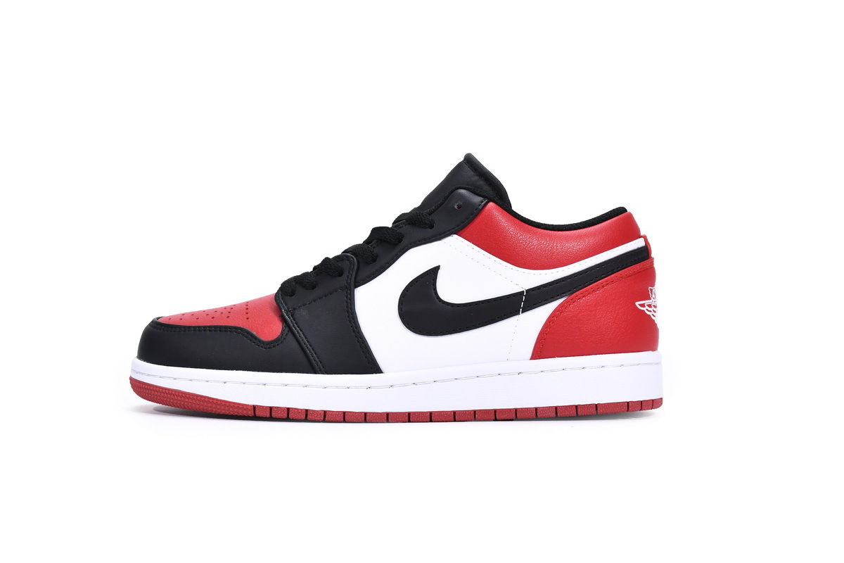 Air Jordan 1 Low Bred Toe 553558-612 