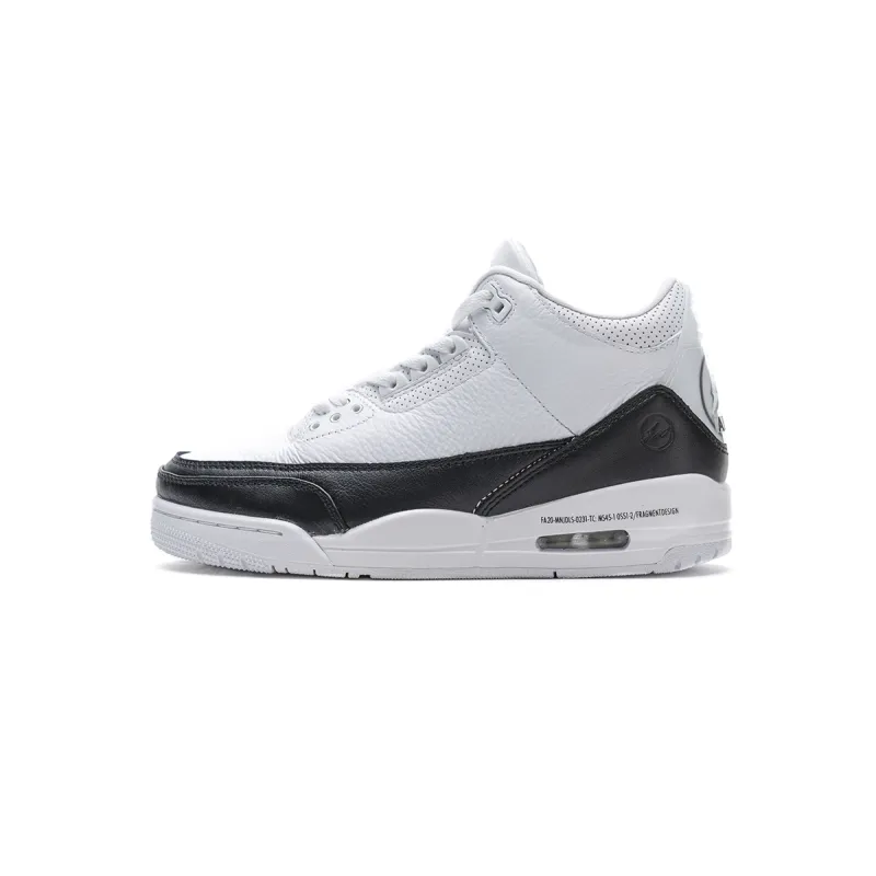OWF Fragment Design x Air Jordan 3 Black White  
