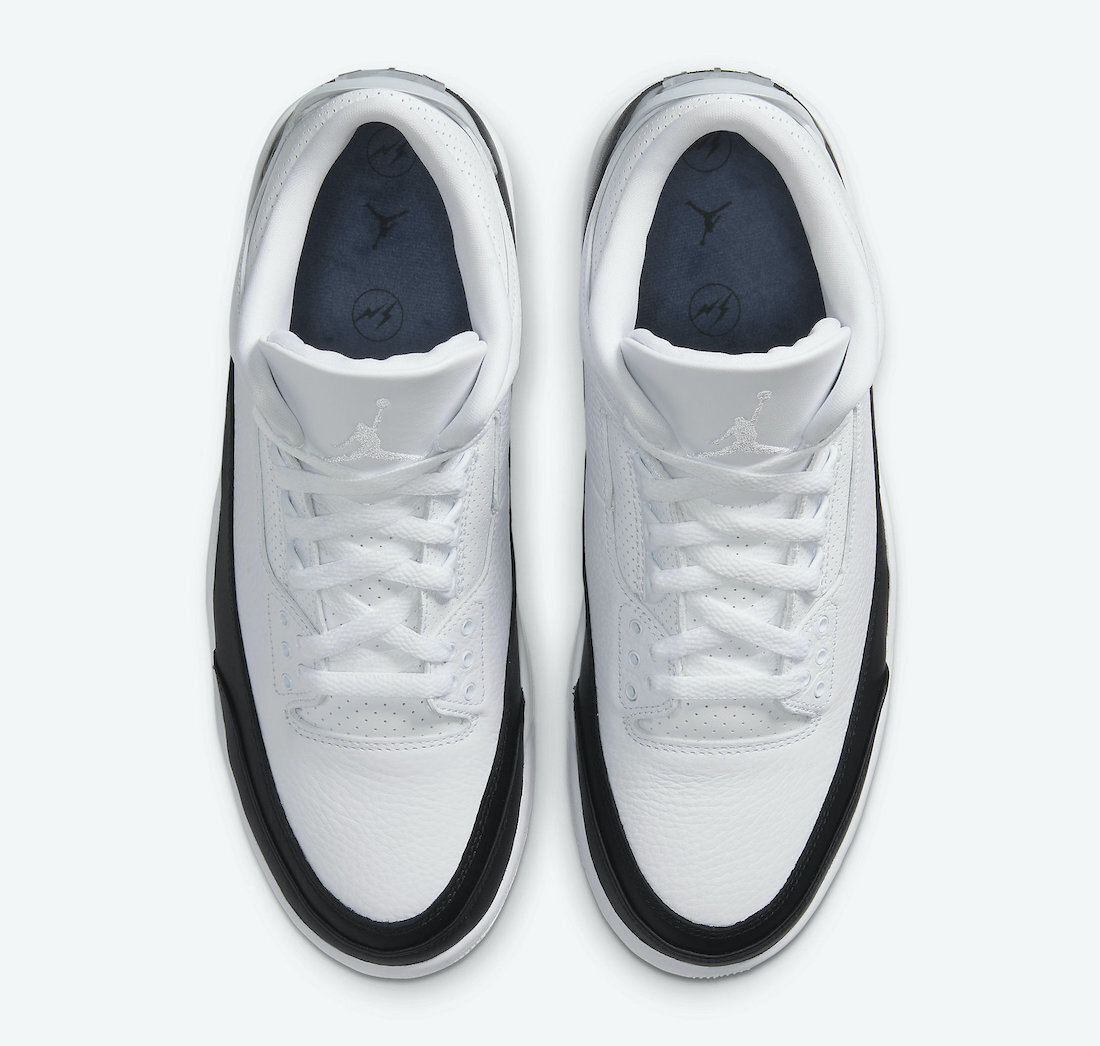 OWF Fragment Design x Air Jordan 3 Black White  