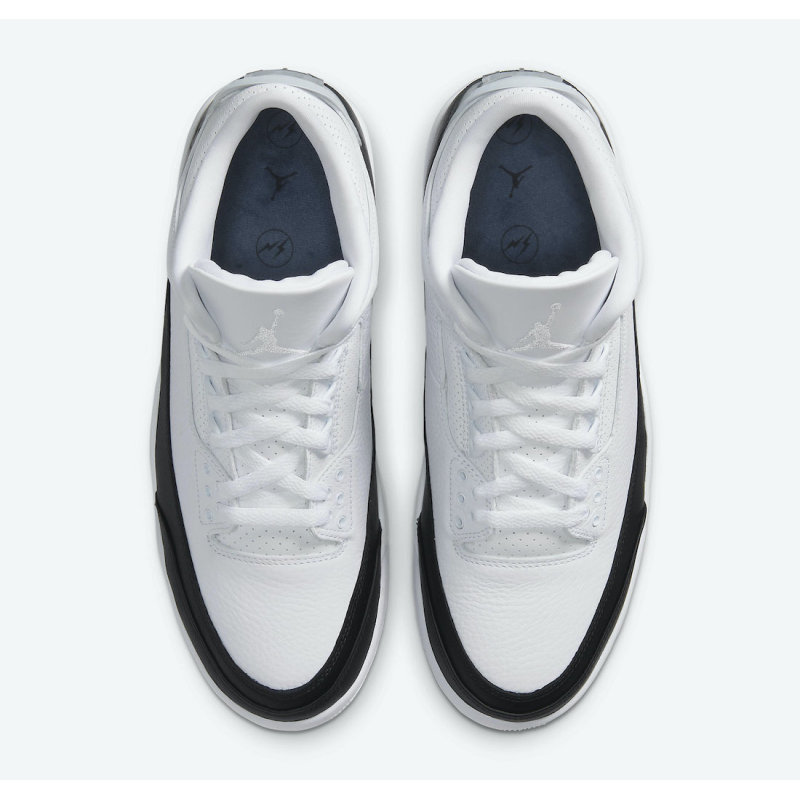 OWF Fragment Design x Air Jordan 3 Black White  