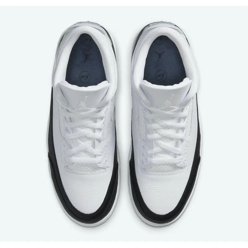 OWF Fragment Design x Air Jordan 3 Black White  