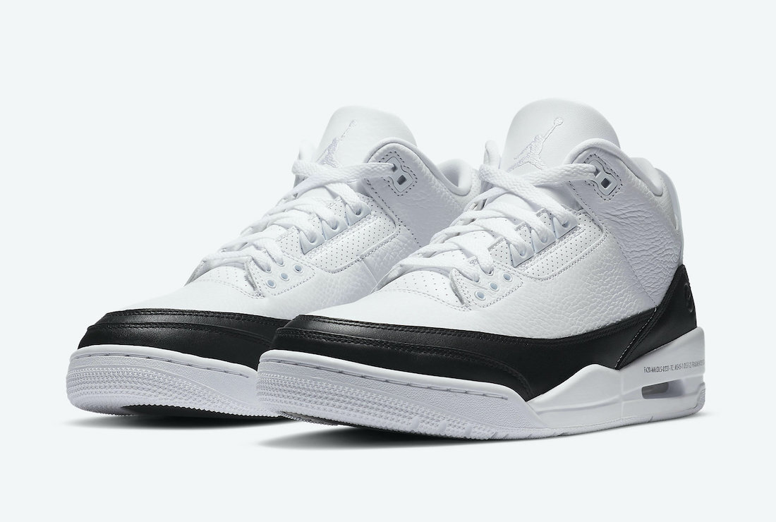 OWF Fragment Design x Air Jordan 3 Black White  