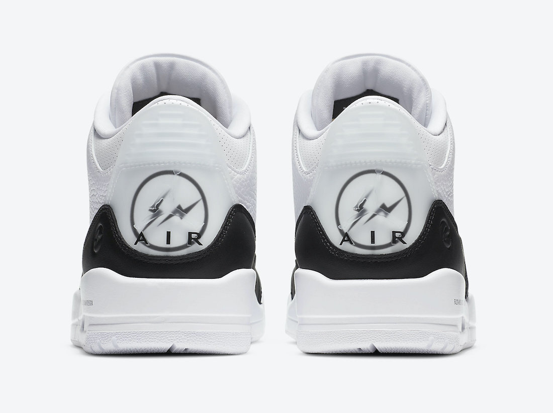 OWF Fragment Design x Air Jordan 3 Black White  