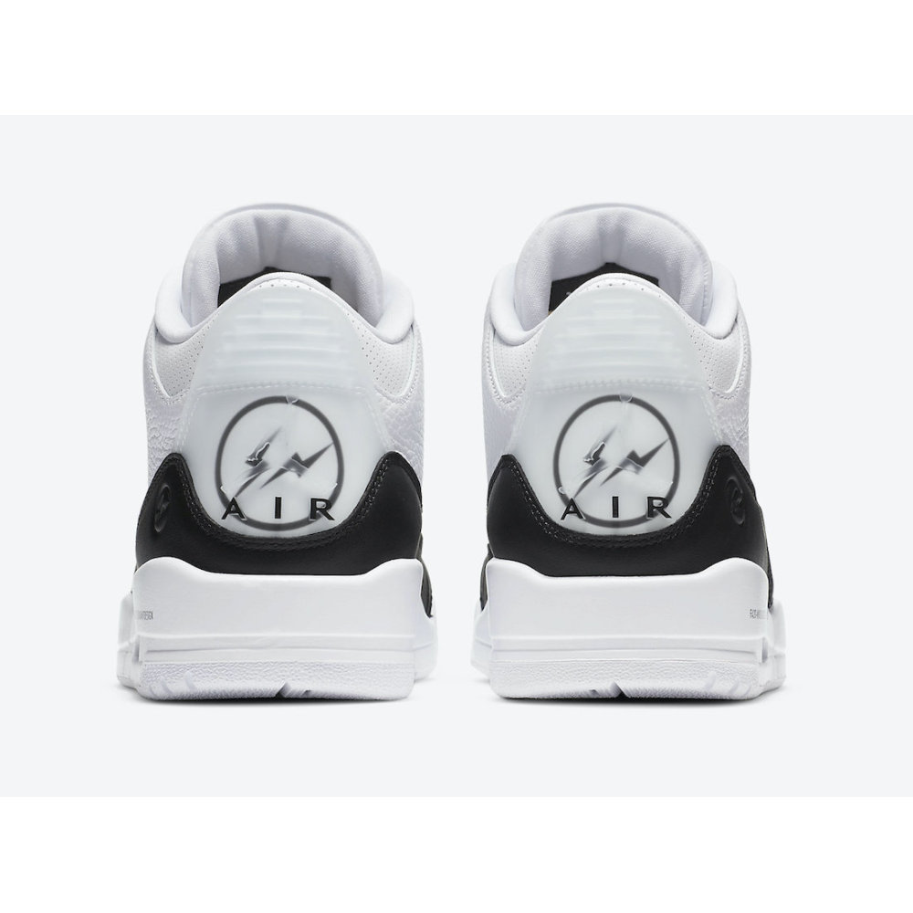 OWF Fragment Design x Air Jordan 3 Black White  