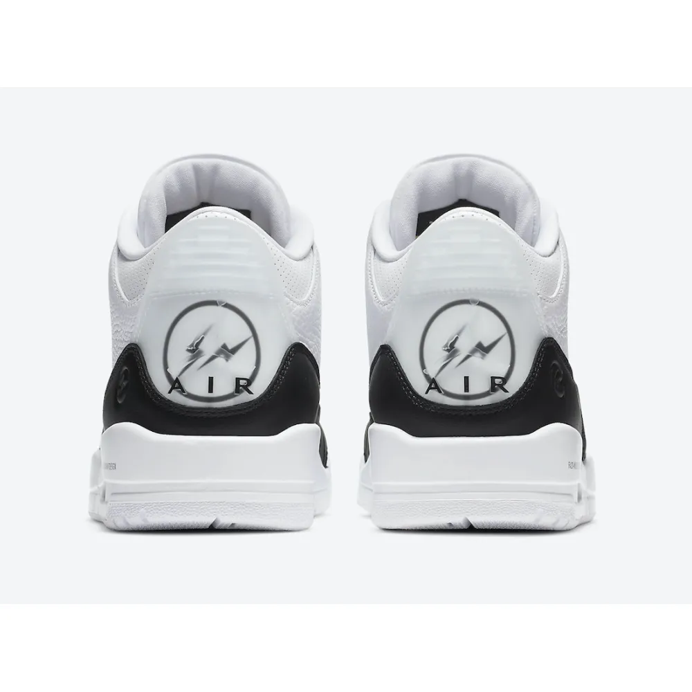 OWF Fragment Design x Air Jordan 3 Black White  