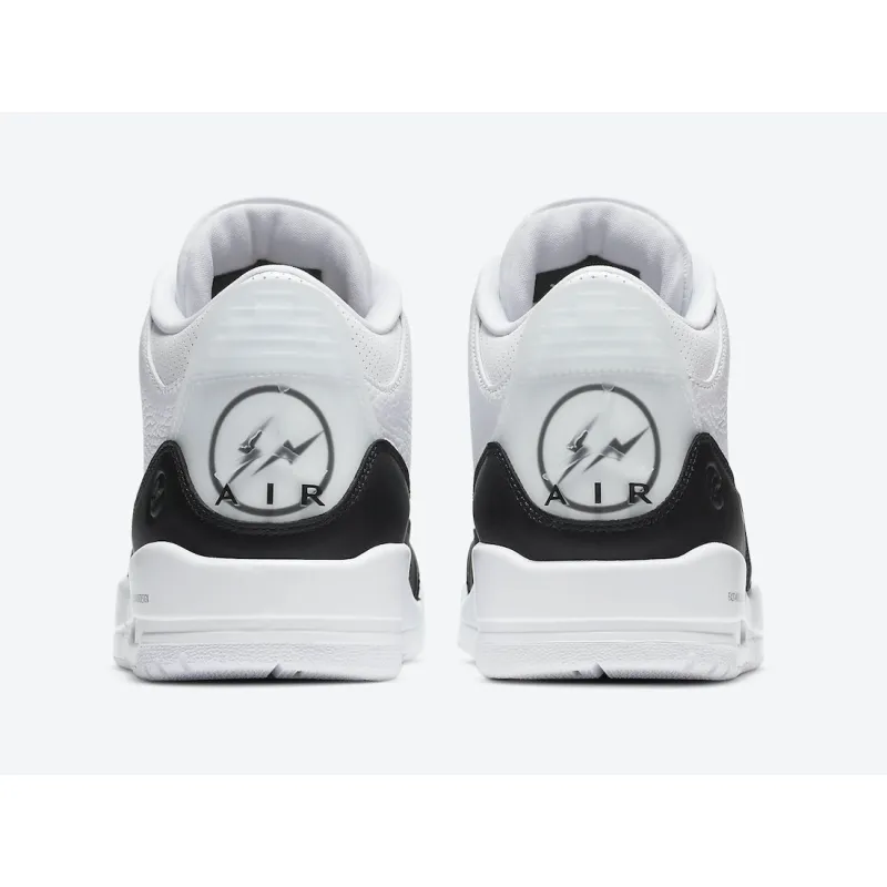 OWF Fragment Design x Air Jordan 3 Black White  