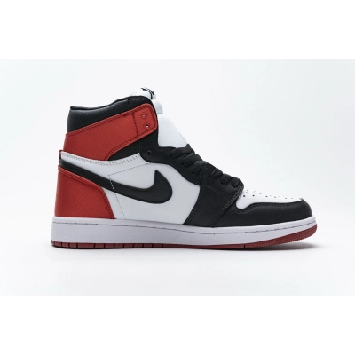 OWF Air Jordan 1 Retro High Satin Black Toe (W) CD0461-016 02