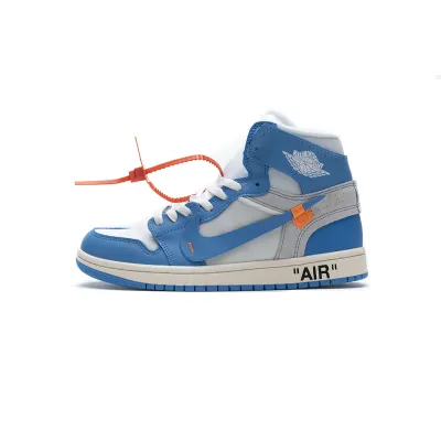 OWF Air Jordan 1 Retro High Off-White University Blue AQ0818-148 01