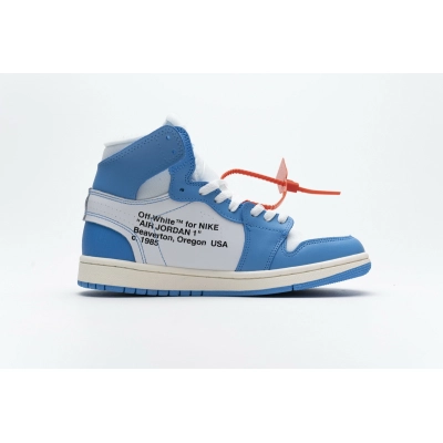 OWF Air Jordan 1 Retro High Off-White University Blue AQ0818-148 02
