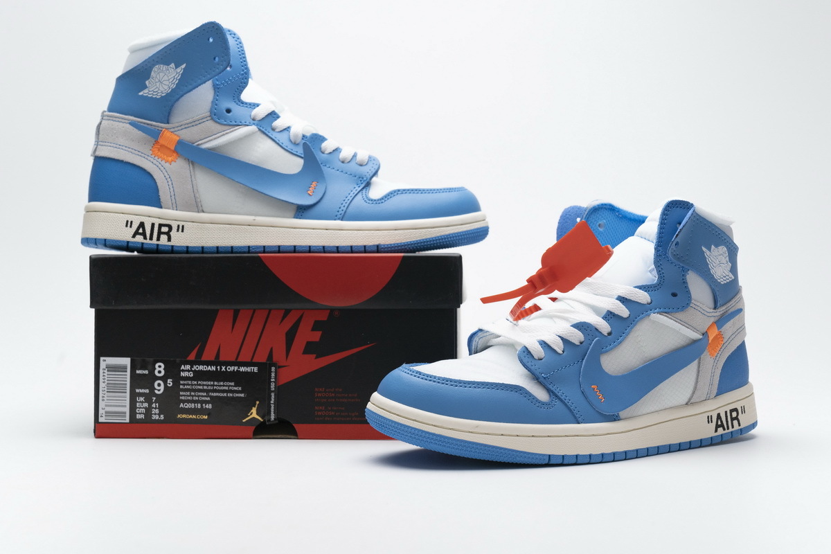 Air Jordan 1 Retro High Off-White University Blue