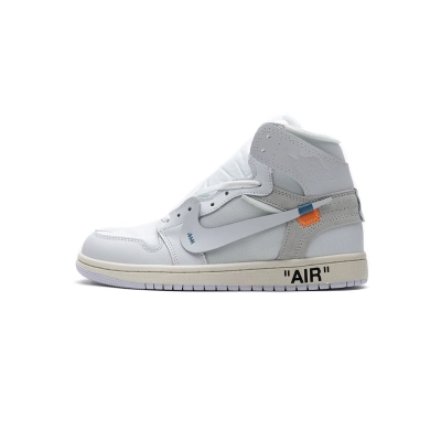 OWF Air Jordan 1 Retro High Off-White White AQ0818-100 01