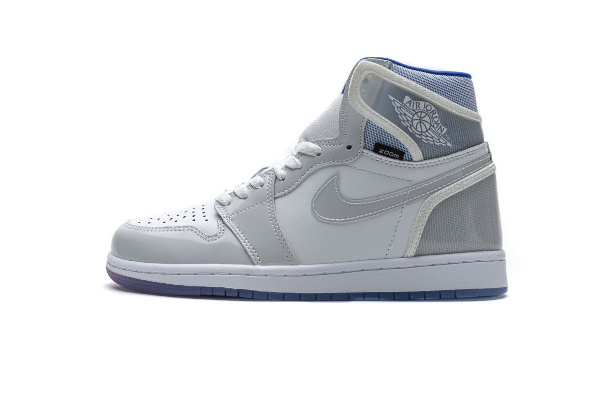 Air Jordan 1 Retro High Zoom White Racer Blue