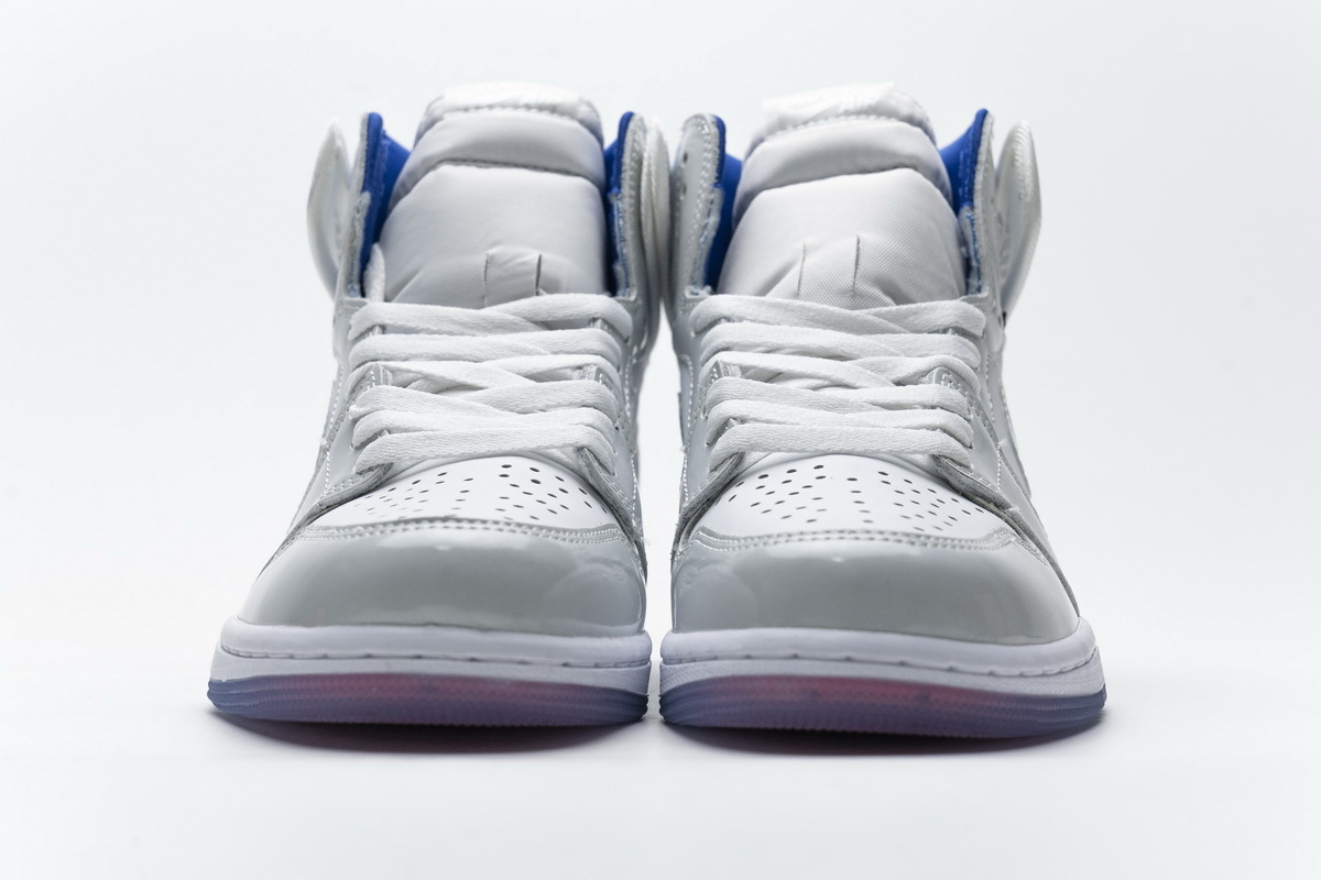 Air Jordan 1 Retro High Zoom White Racer Blue