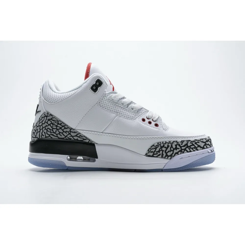 Og Tony Air Jordan 3 Retro Free Throw Line White Cement 923096-101