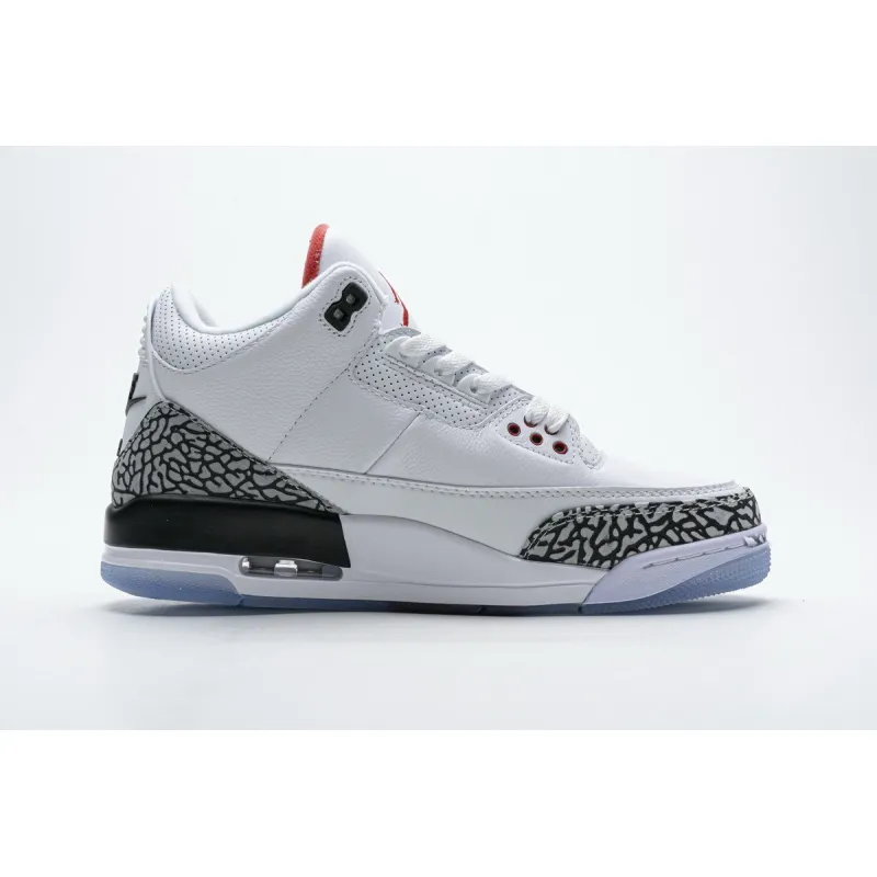 Og Tony Air Jordan 3 Retro Free Throw Line White Cement 923096-101