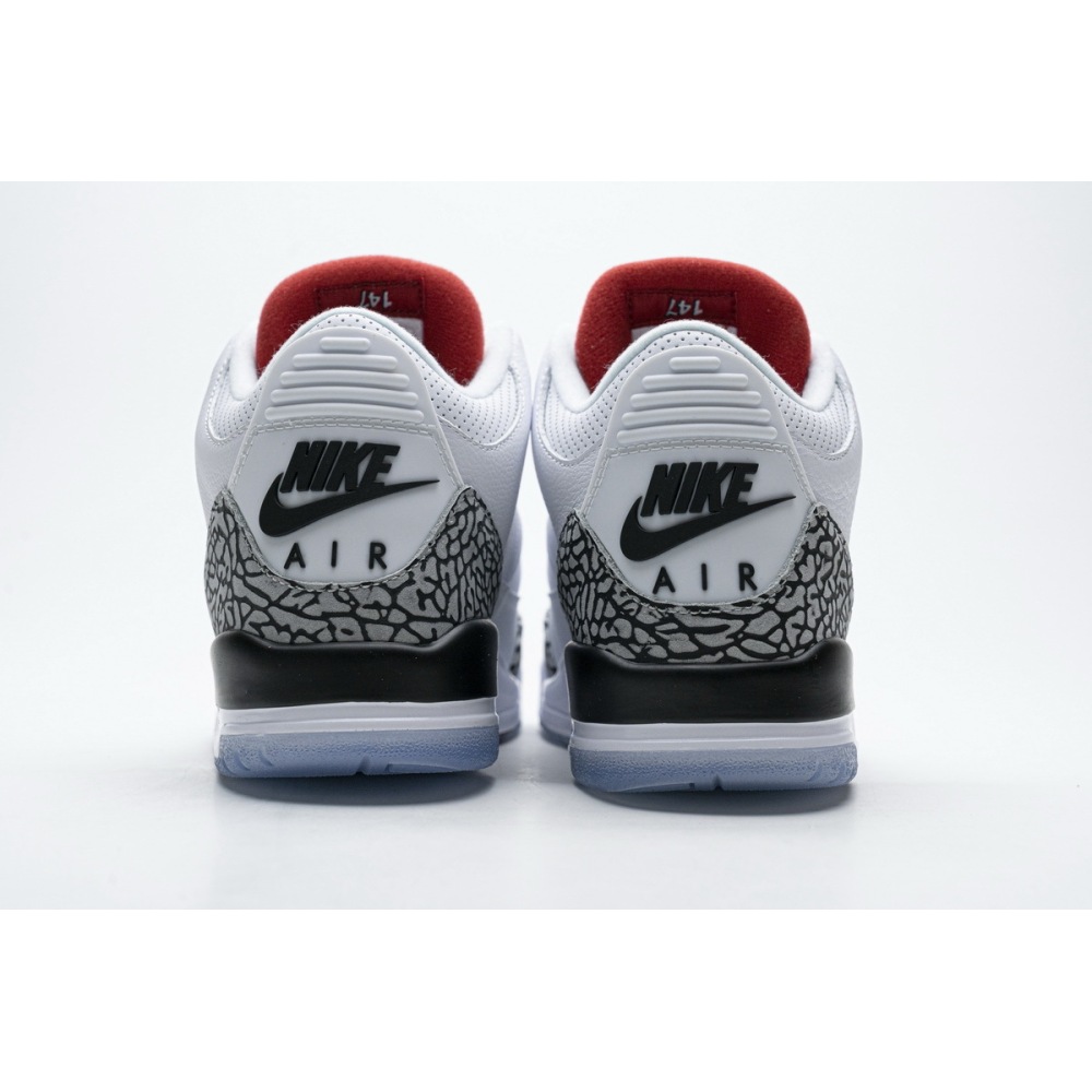 Og Tony Air Jordan 3 Retro Free Throw Line White Cement 923096-101