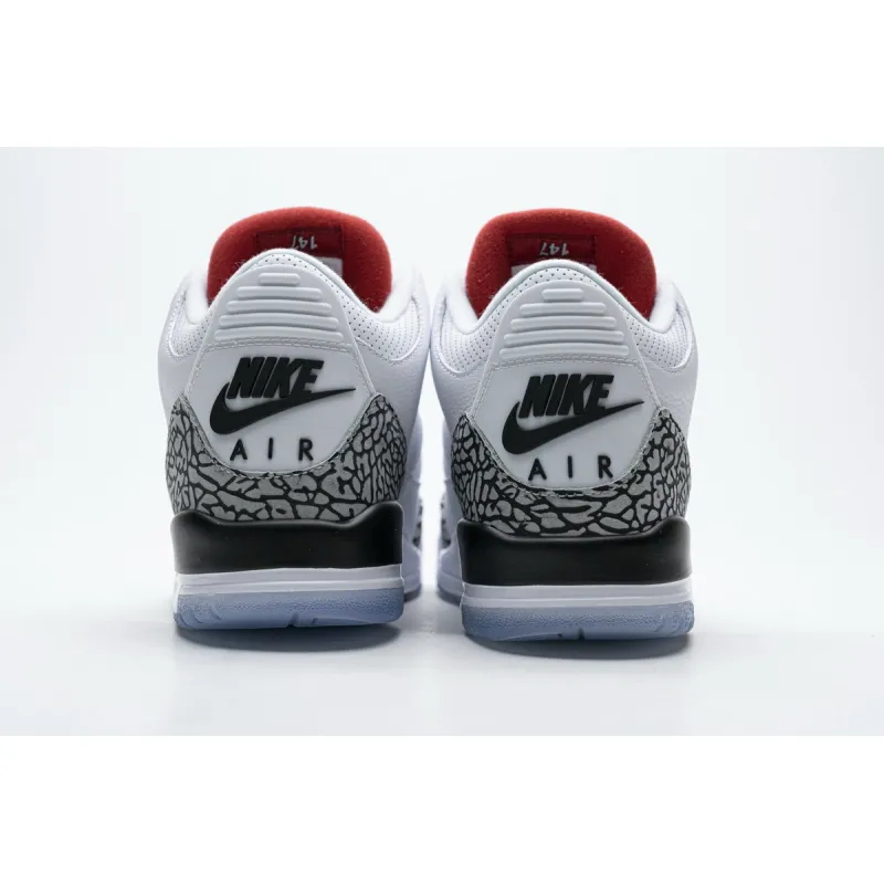 Og Tony Air Jordan 3 Retro Free Throw Line White Cement 923096-101