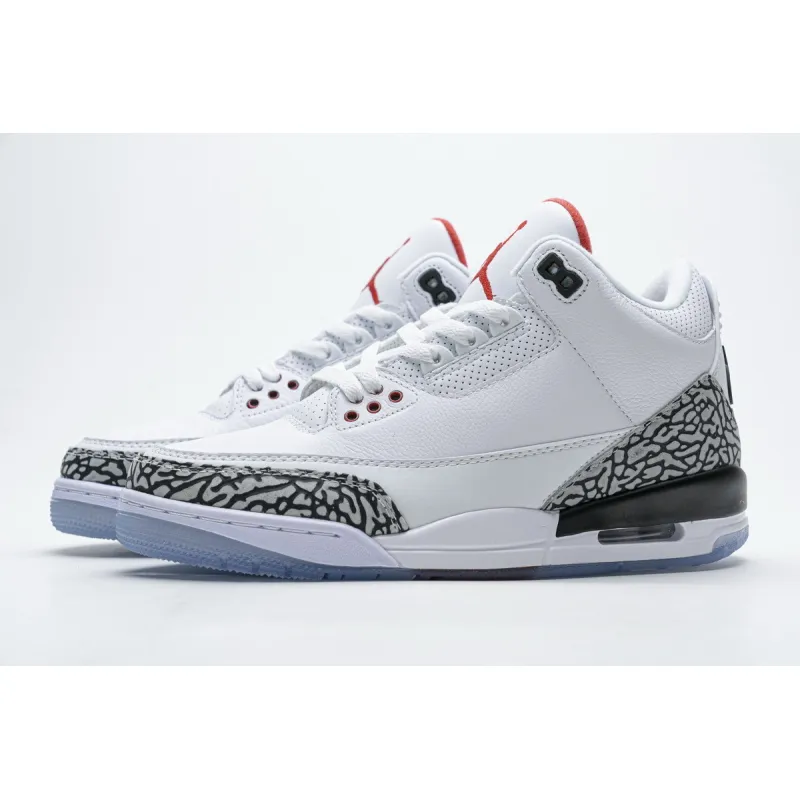 Og Tony Air Jordan 3 Retro Free Throw Line White Cement 923096-101