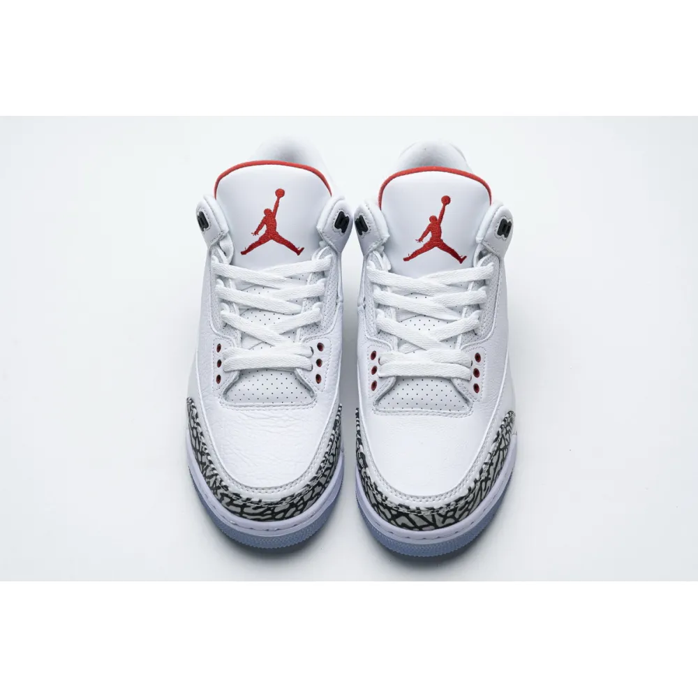 Og Tony Air Jordan 3 Retro Free Throw Line White Cement 923096-101