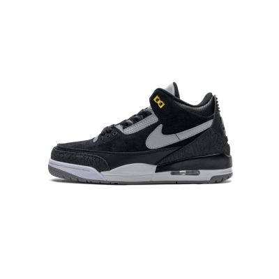OWF Air Jordan 3 Retro Tinker Black Cement Gold CK4348-007 01