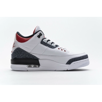 OWF Air Jordan 3 Retro SE Fire Red Denim (2020) CZ6431-100 02