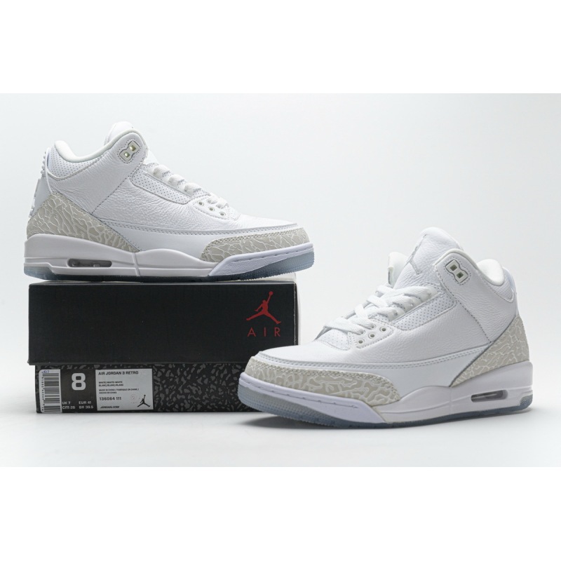  OWF Air Jordan 3 Retro Pure White (2018)