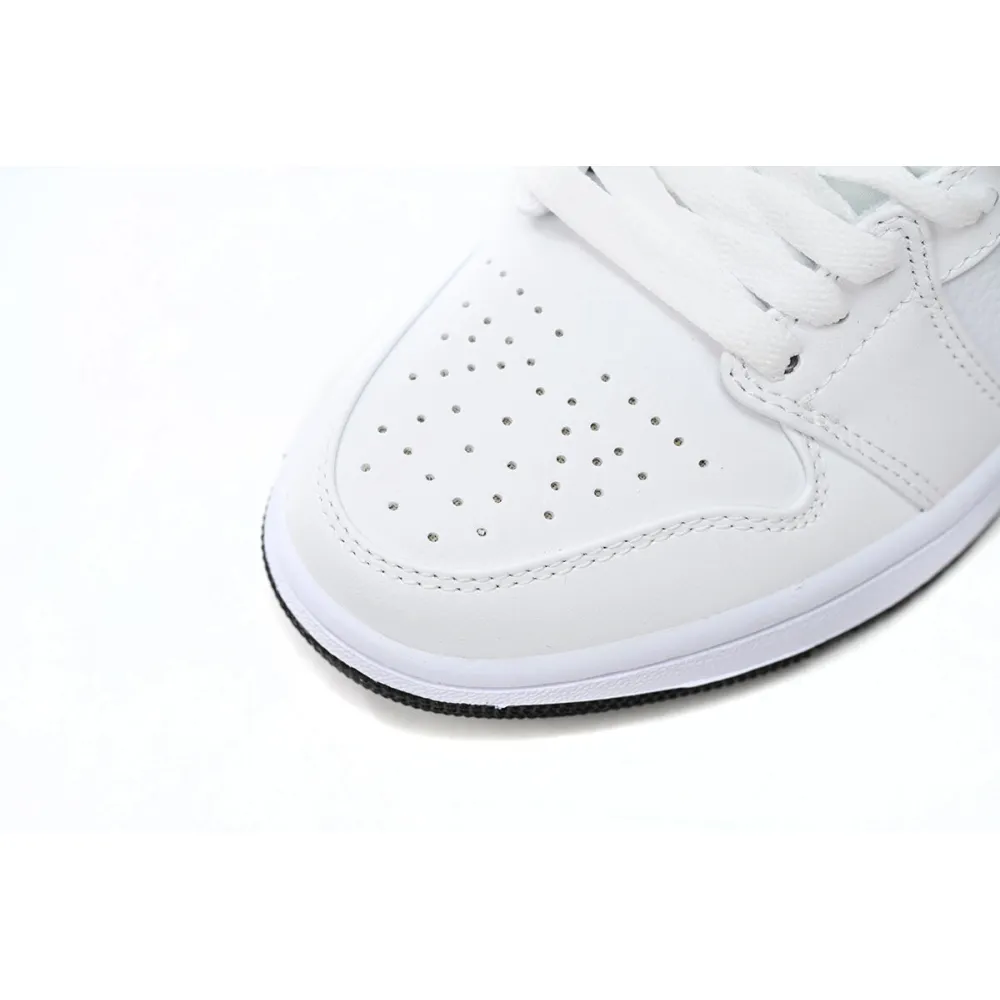 OWF Air Jordan 1 Low All-white Red 553560-164