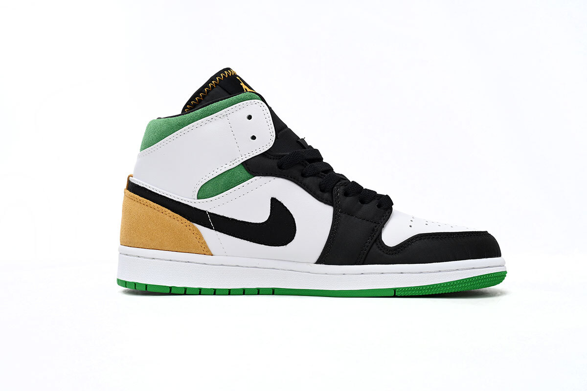OWF Air Jordan 1 White, orange and Green 852542-101