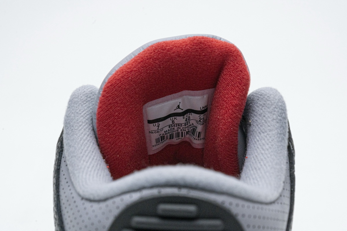 Og Tony Air Jordan 3 Retro Black Cement (2018) 854262-001