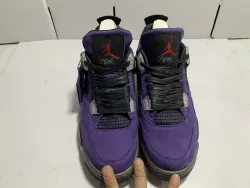 Og Tony Travis Scott x Air Air Jordan 4 Retro Purple AJ4-766302 review tonyshoe10 03