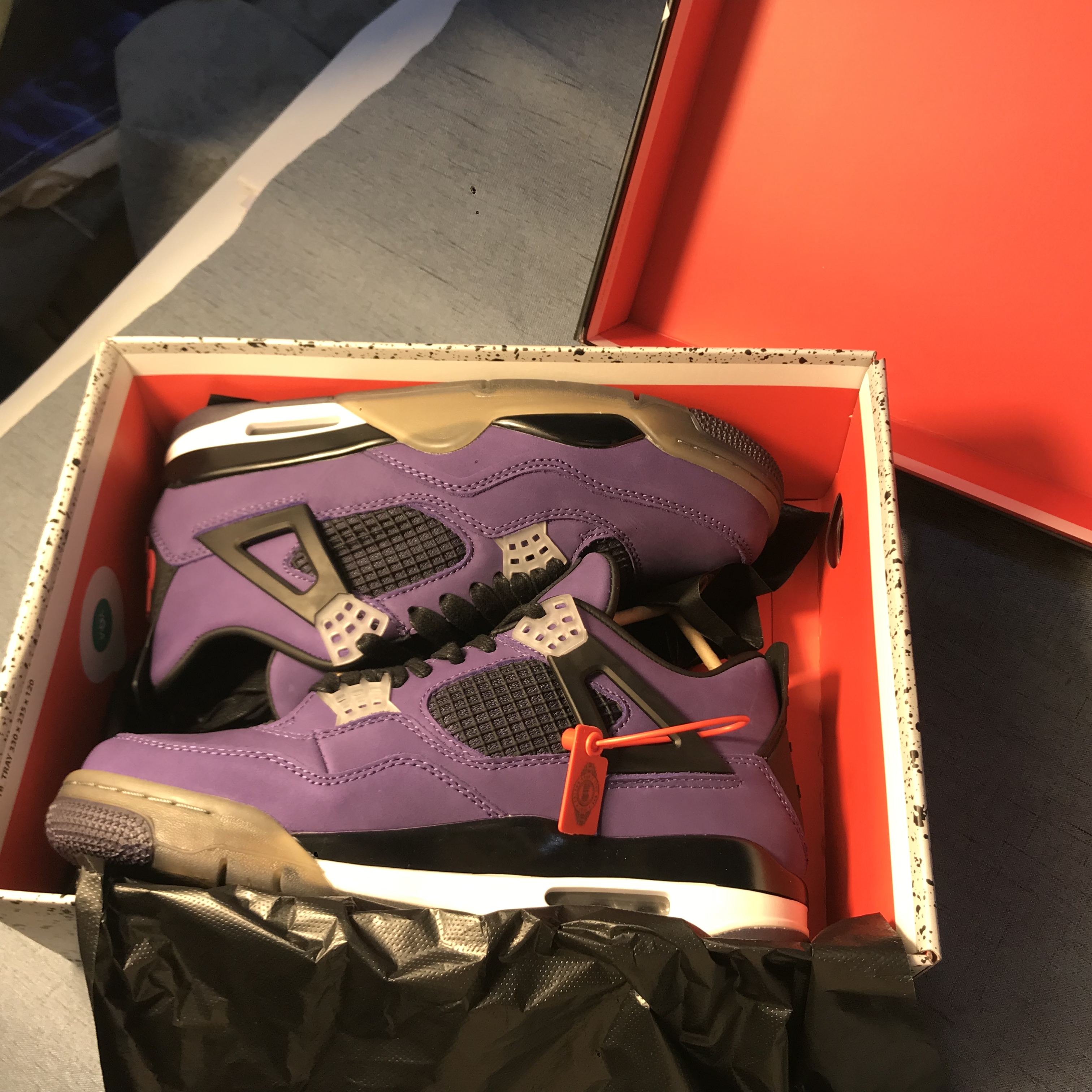 Og Tony Travis Scott x Air Air Jordan 4 Retro Purple AJ4-766302 review Jarence
