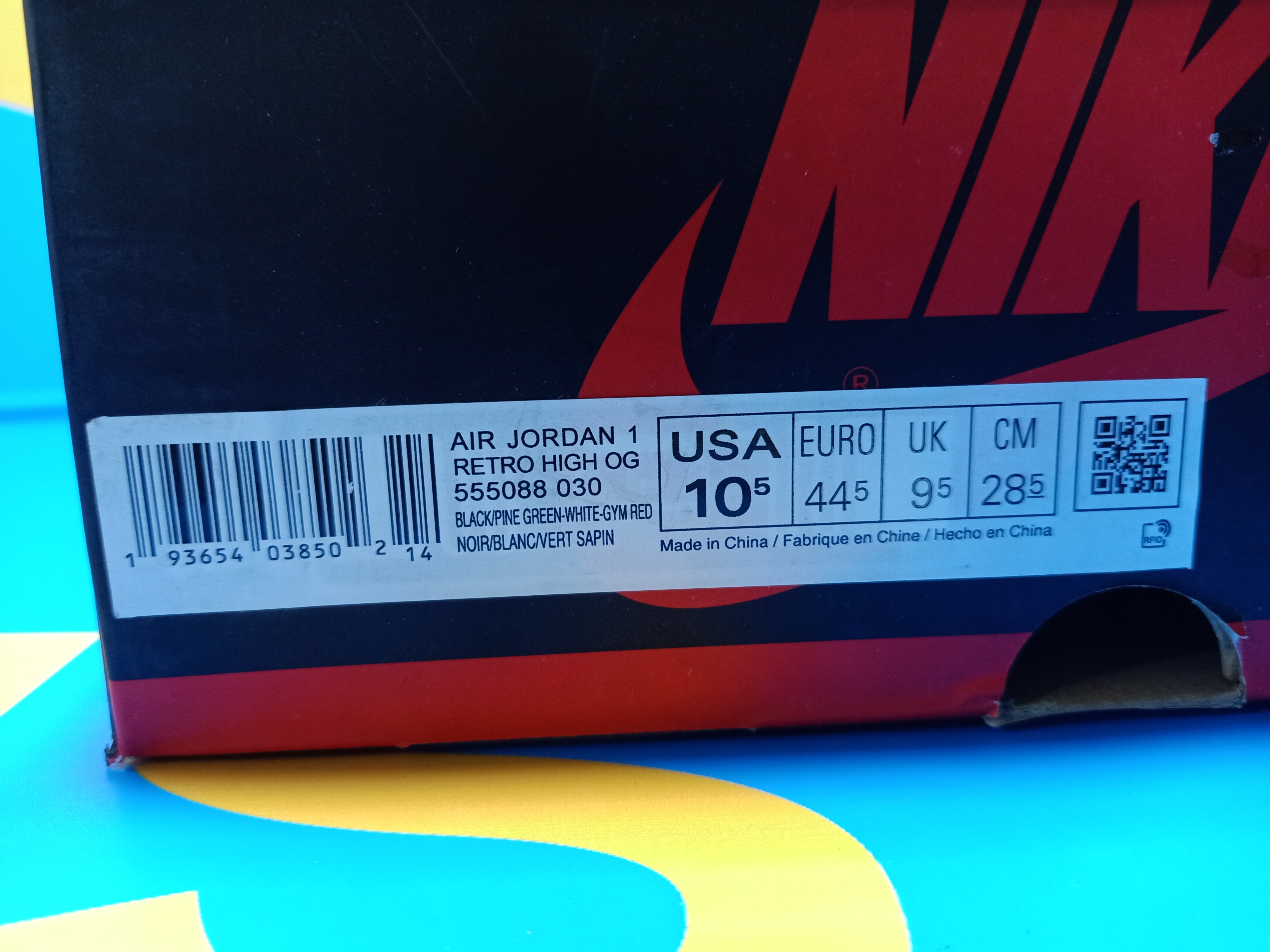 Og Tony Air Jordan 1 Retro High Pine Green Black 555088-030 review Ogtony，ogtony，TonyShoes，Tonyshoe，tonyshoes，tonyshoe 01