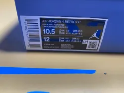 Og Tony Air Jordan 4 Retro Union Off Noir DC9533-001 review Ogtony，ogtony，TonyShoes，Tonyshoe，tonyshoes，tonyshoe 01