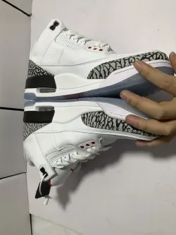 Og Tony Air Jordan 3 Retro Free Throw Line White Cement 923096-101 review tonyshoe10 03