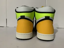 Og Tony Air Jordan 1 Retro High White Black Volt University Gold 555088-118 review tonyshoe10 02