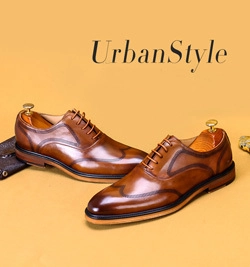 Men leather shoes