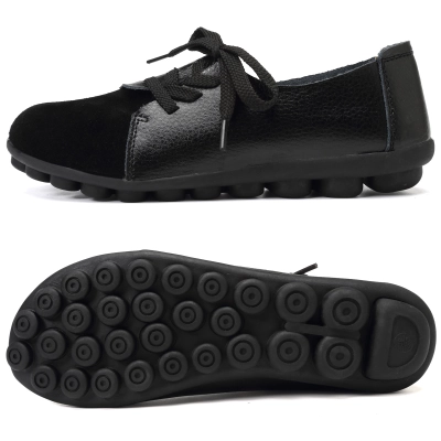 Slip on Leather Loafers for Women Comfortable Walking Driving Flat Shoes 02