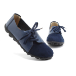 Slip on Leather Loafers for Women Comfortable Walking Driving Flat Shoes