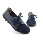 Slip on Leather Loafers for Women Comfortable Walking Driving Flat Shoes