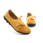 Slip on Leather Loafers for Women Comfortable Walking Driving Flat Shoes