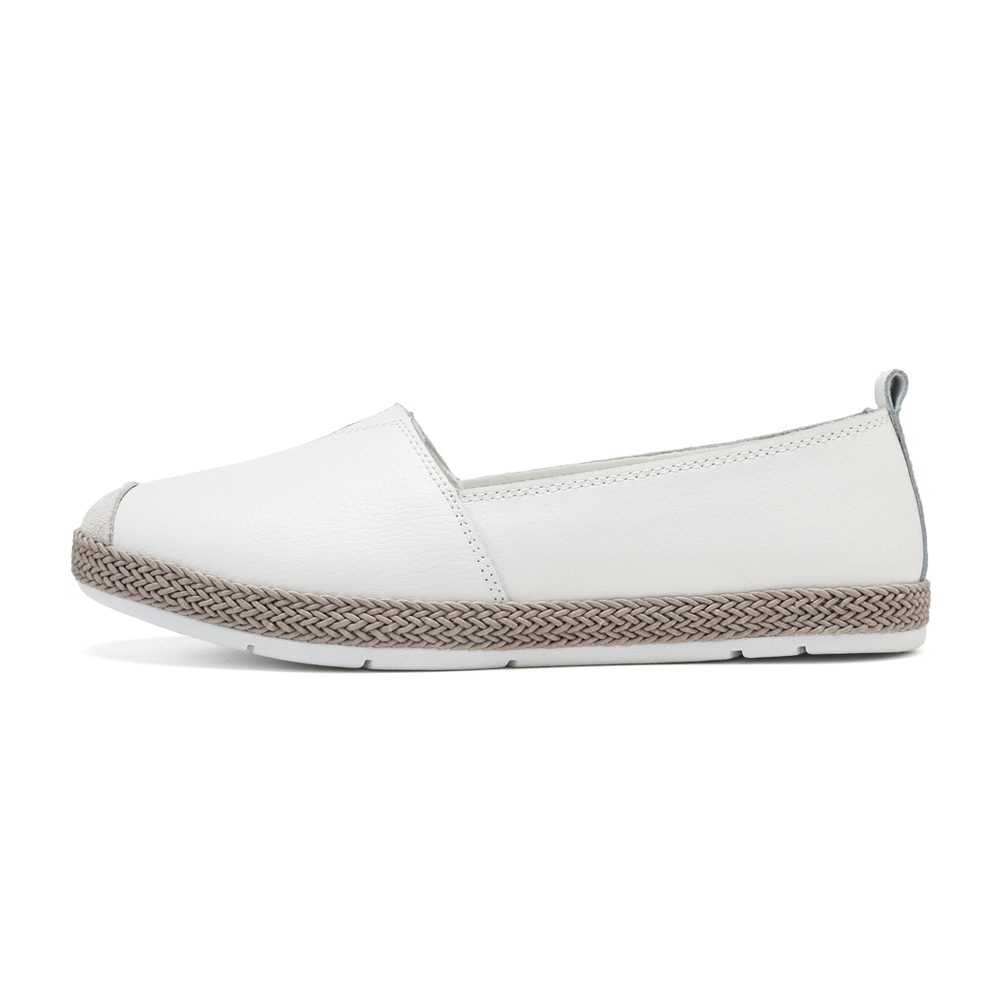 Women Leather Loafers Slip on Summer Comfort Walking Driving Flat Shoes