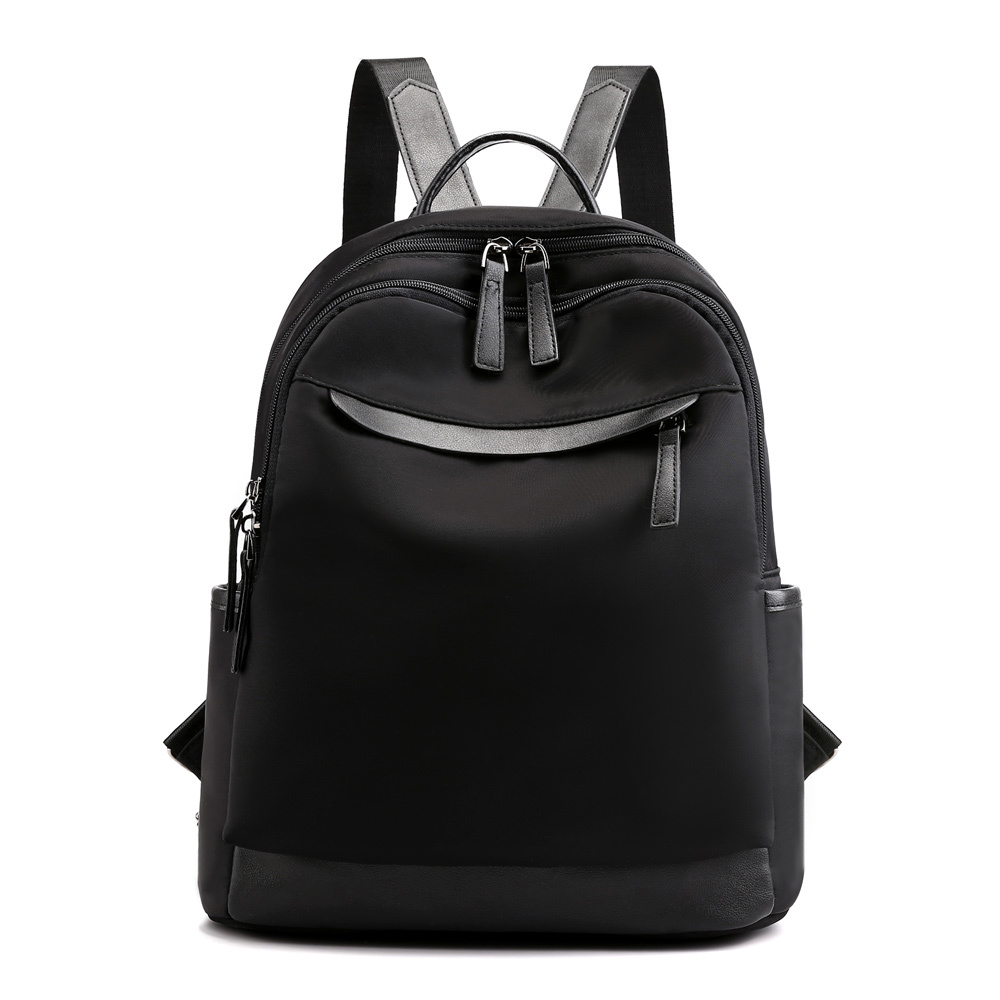 Nylon Casual Daypack Earphone Hole Lightweight Travel Backpack Waterproof School Bags for Women 