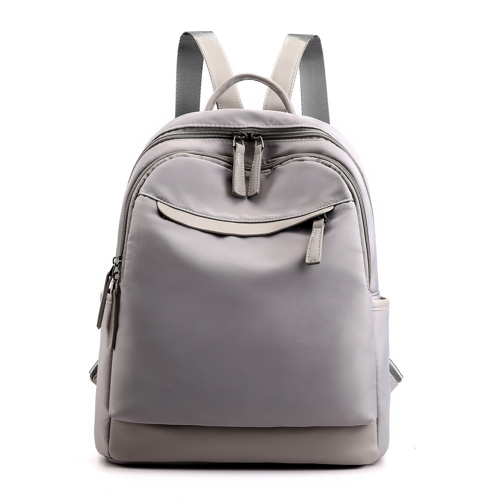 Nylon Casual Daypack Earphone Hole Lightweight Travel Backpack Waterproof School Bags for Women 