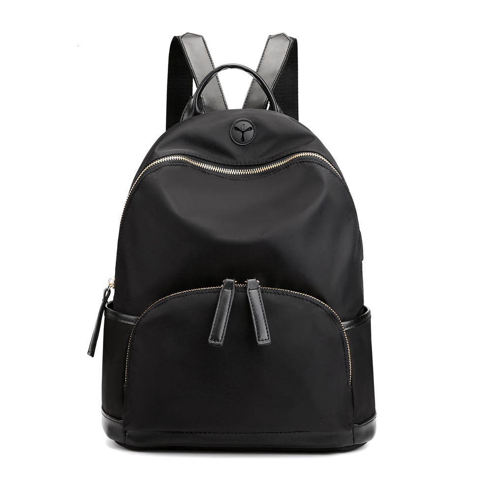 Travel Backpack with USB Charging Port Earphone Hole Nylon Casual Daypack Lightweight Waterproof School Bags for Women 